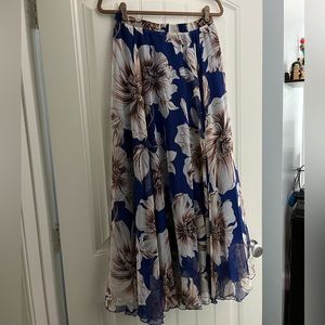 Floral maxi skirt